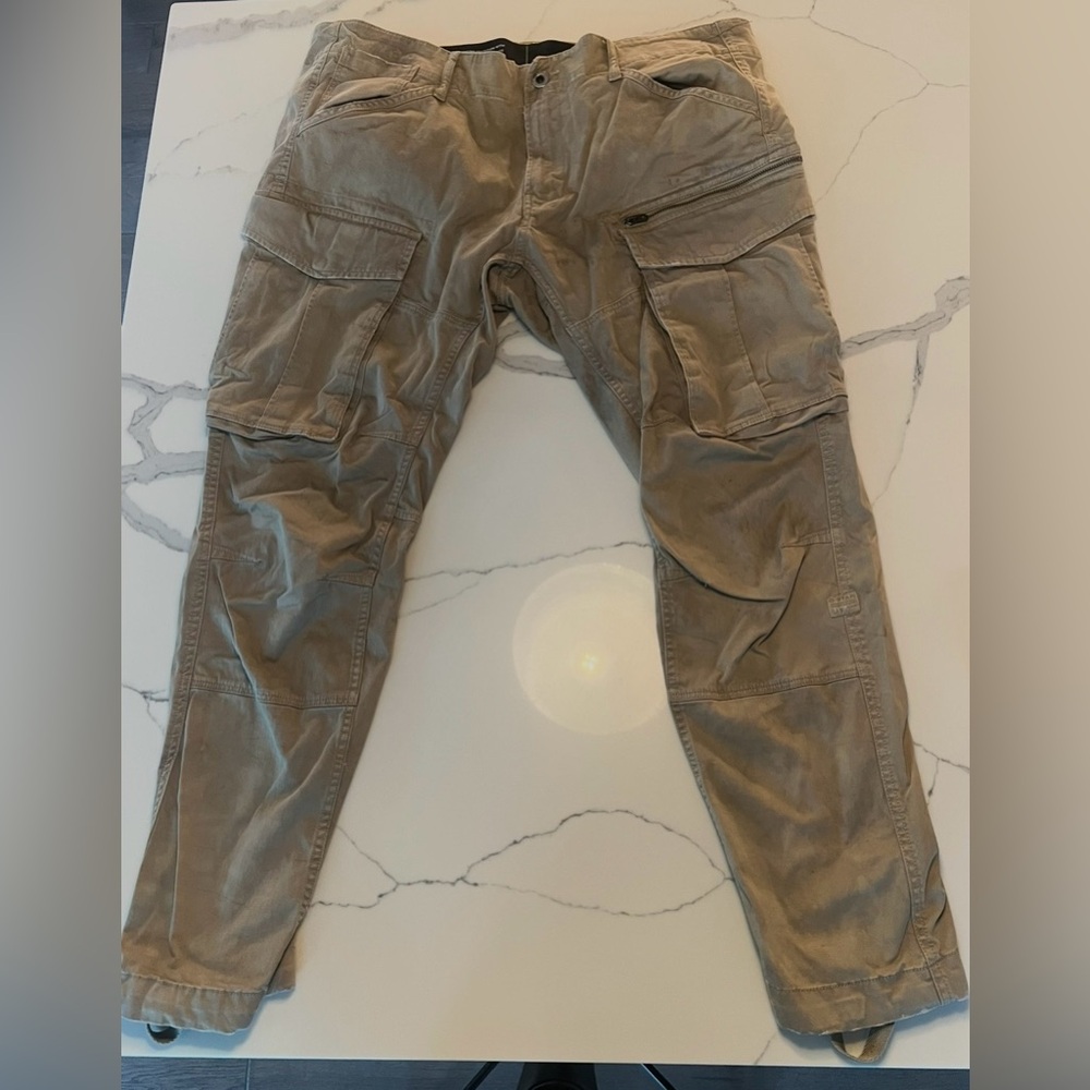 G-Star Men's Khaki Cargo Pants